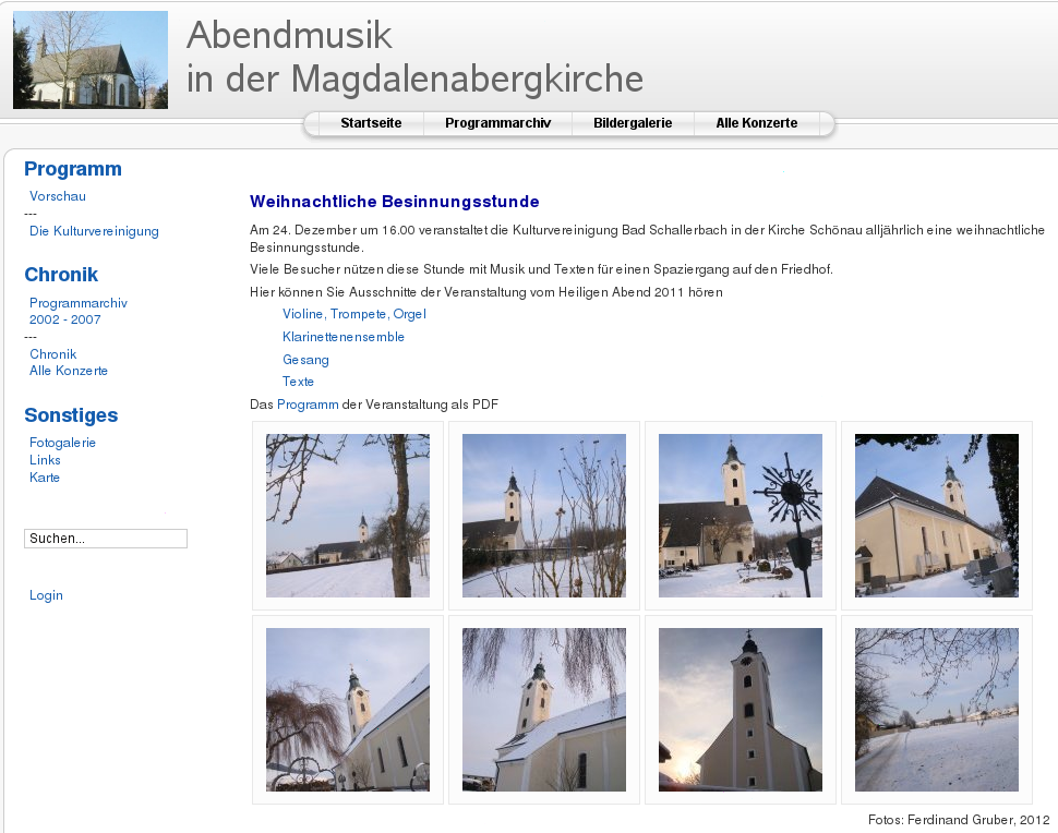 Abendmusik in der Magdalenabergkirche